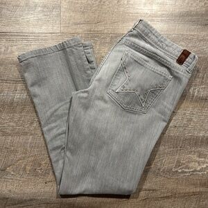 People’s Liberation vintage low rise distressed gray bootleg jeans size 29